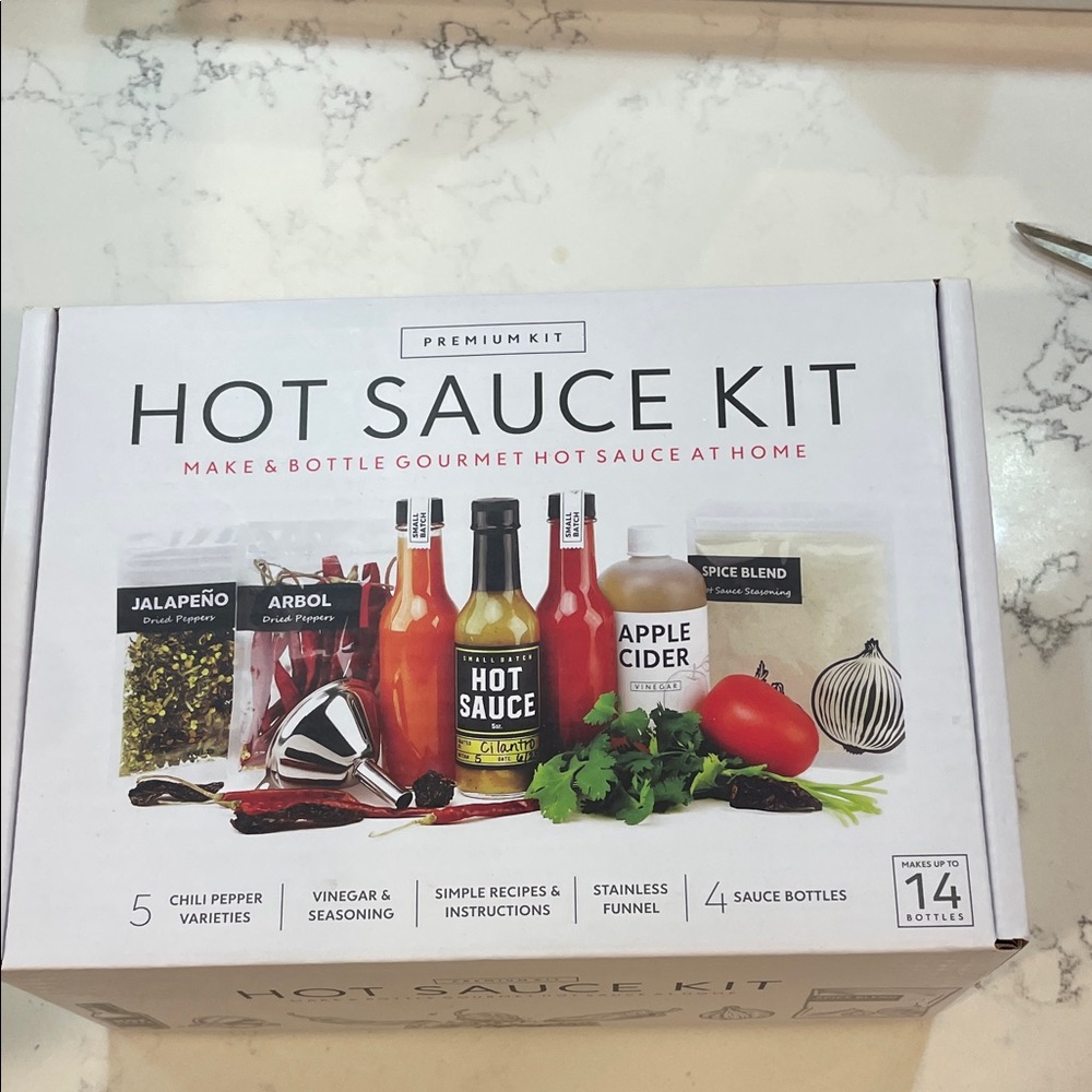 Premium Hot Sauce Kit with Stainless Funnel
